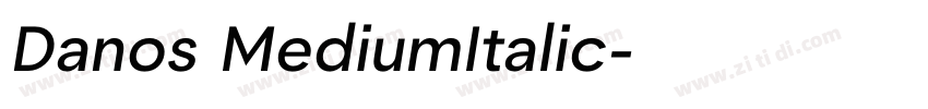 Danos MediumItalic字体转换